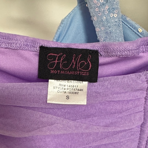 Hot Miami styles Purple Ruched Dress - Picture 6 of 6